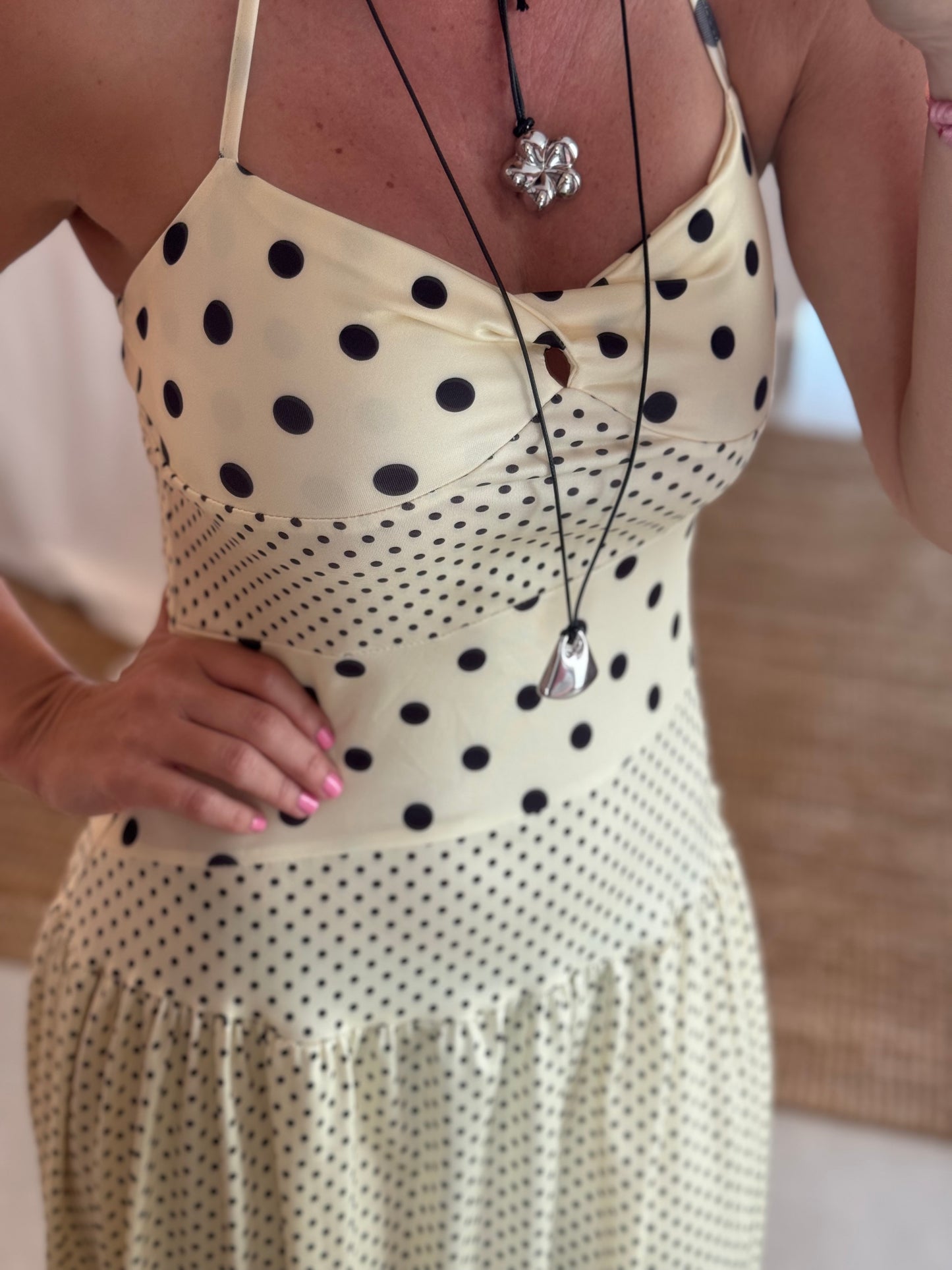 Halter Polka Dot Dress