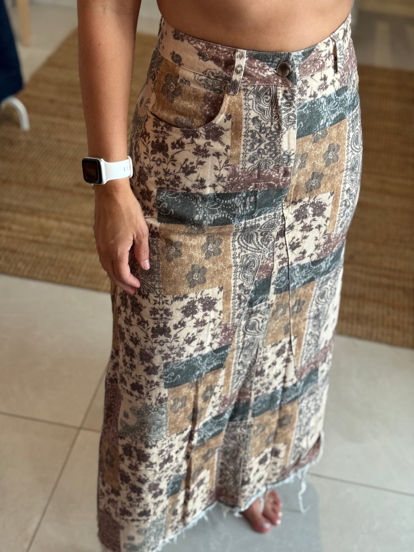 Multi Fall Color Skirt