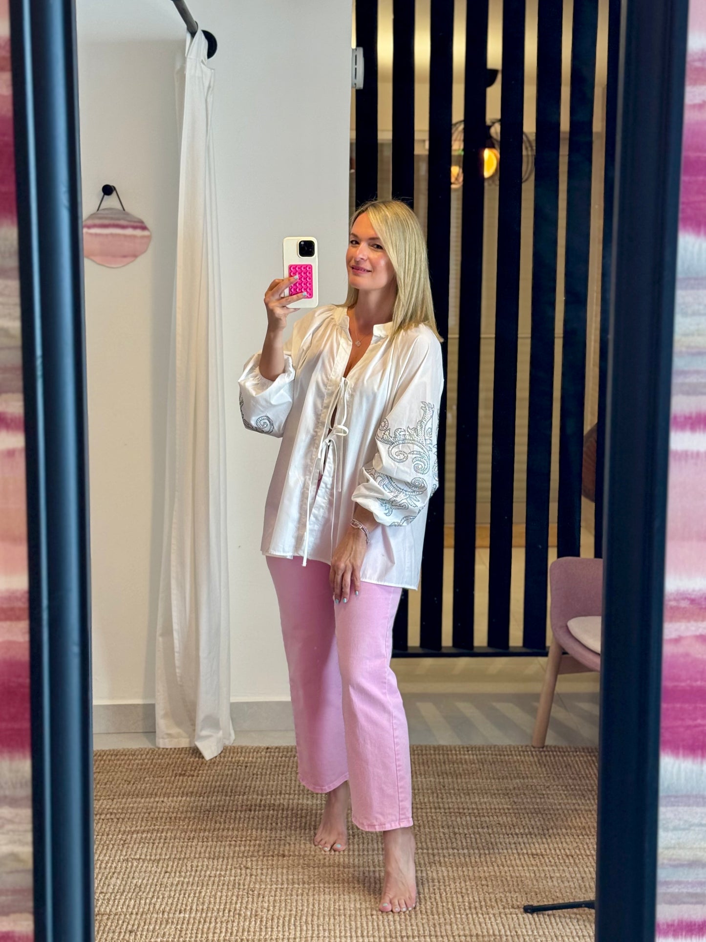 Boho Chic Embellished Blouse