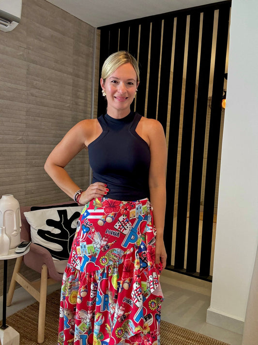 Boricua Wrap Around Skirt