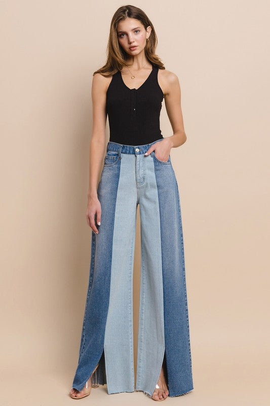 Color Block Jean