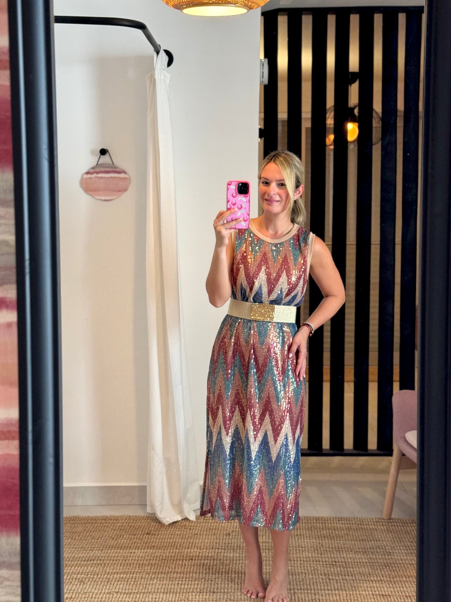 Sequins Colored Dress