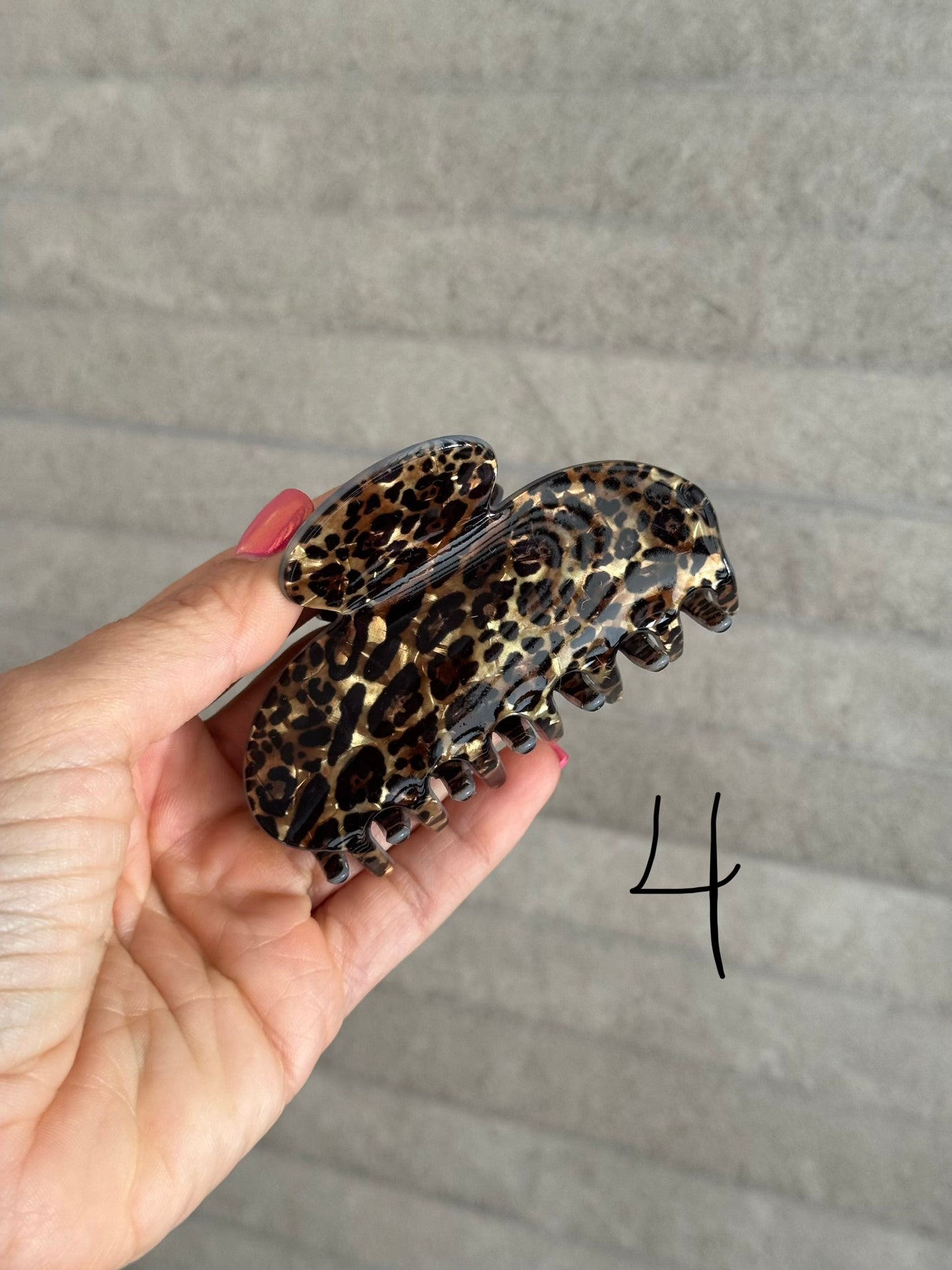 Animal Print Hair Clip