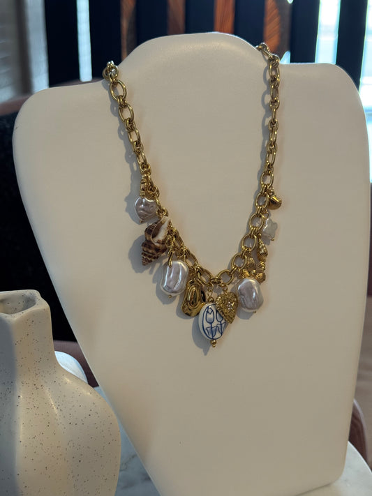 Statement Charm Necklace