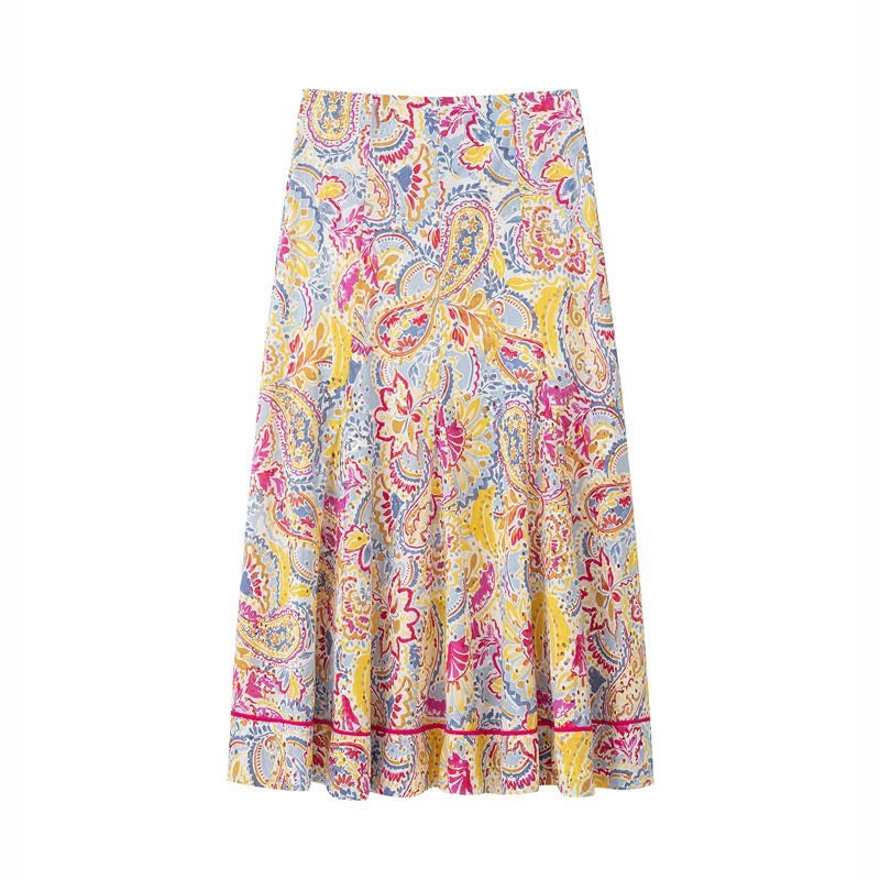 Multicolored Skirt Set