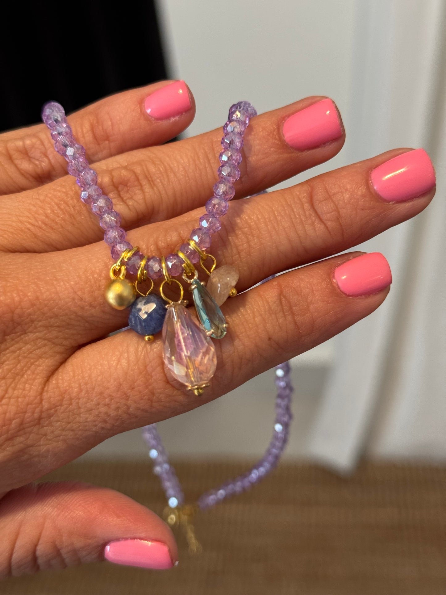 Crystals Multi Charm Necklace