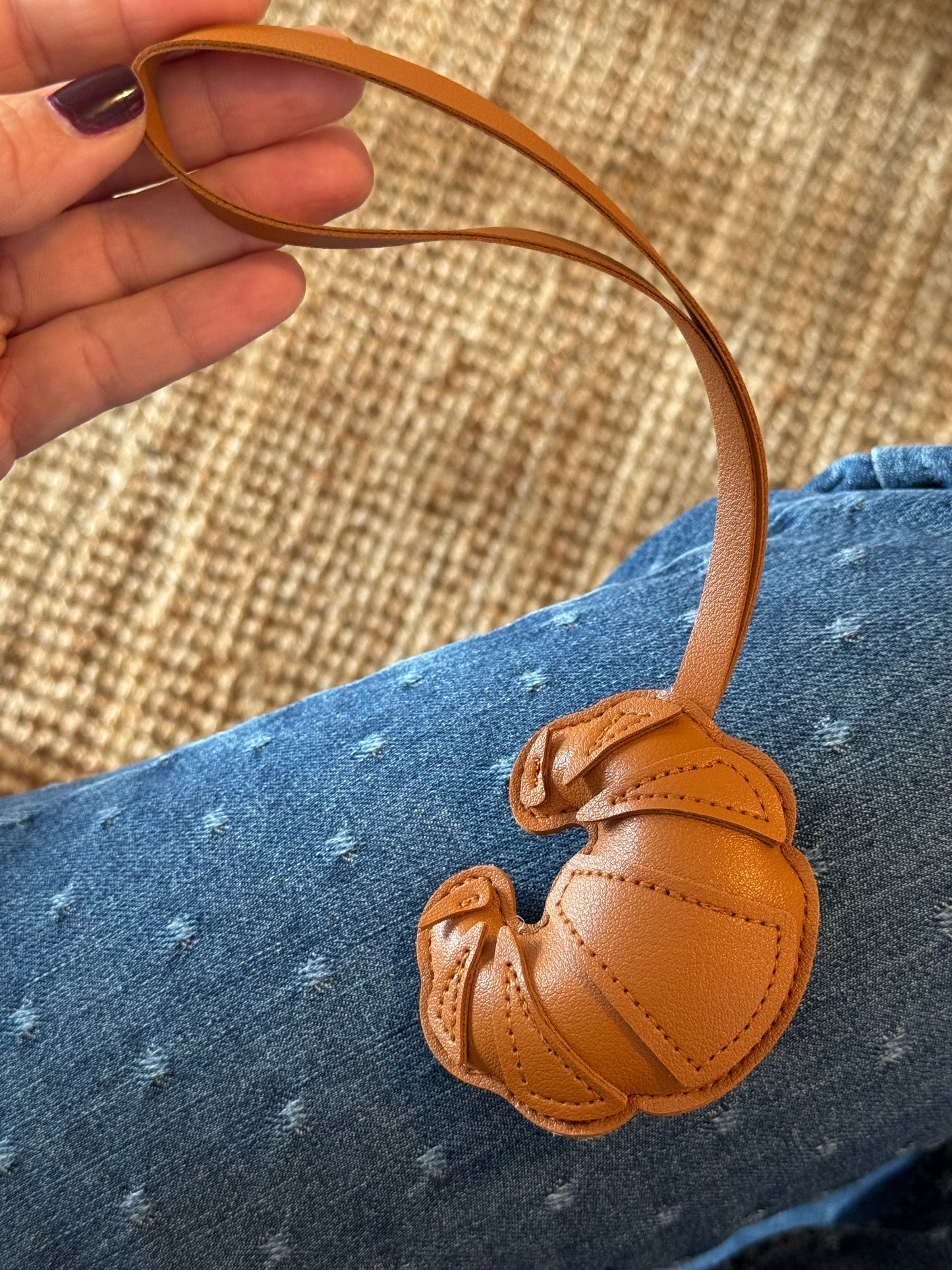 Handbag Key Holder / Croissant