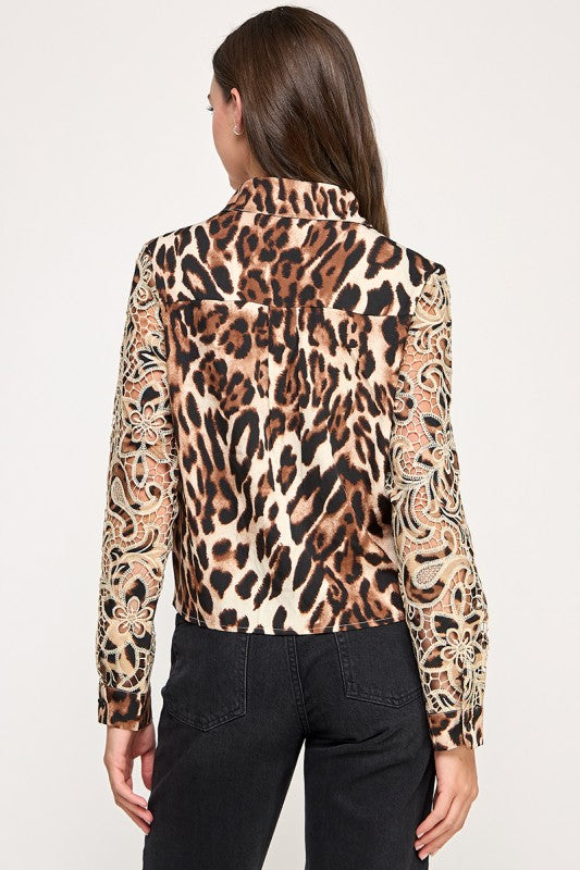 Metal Button L/S Top