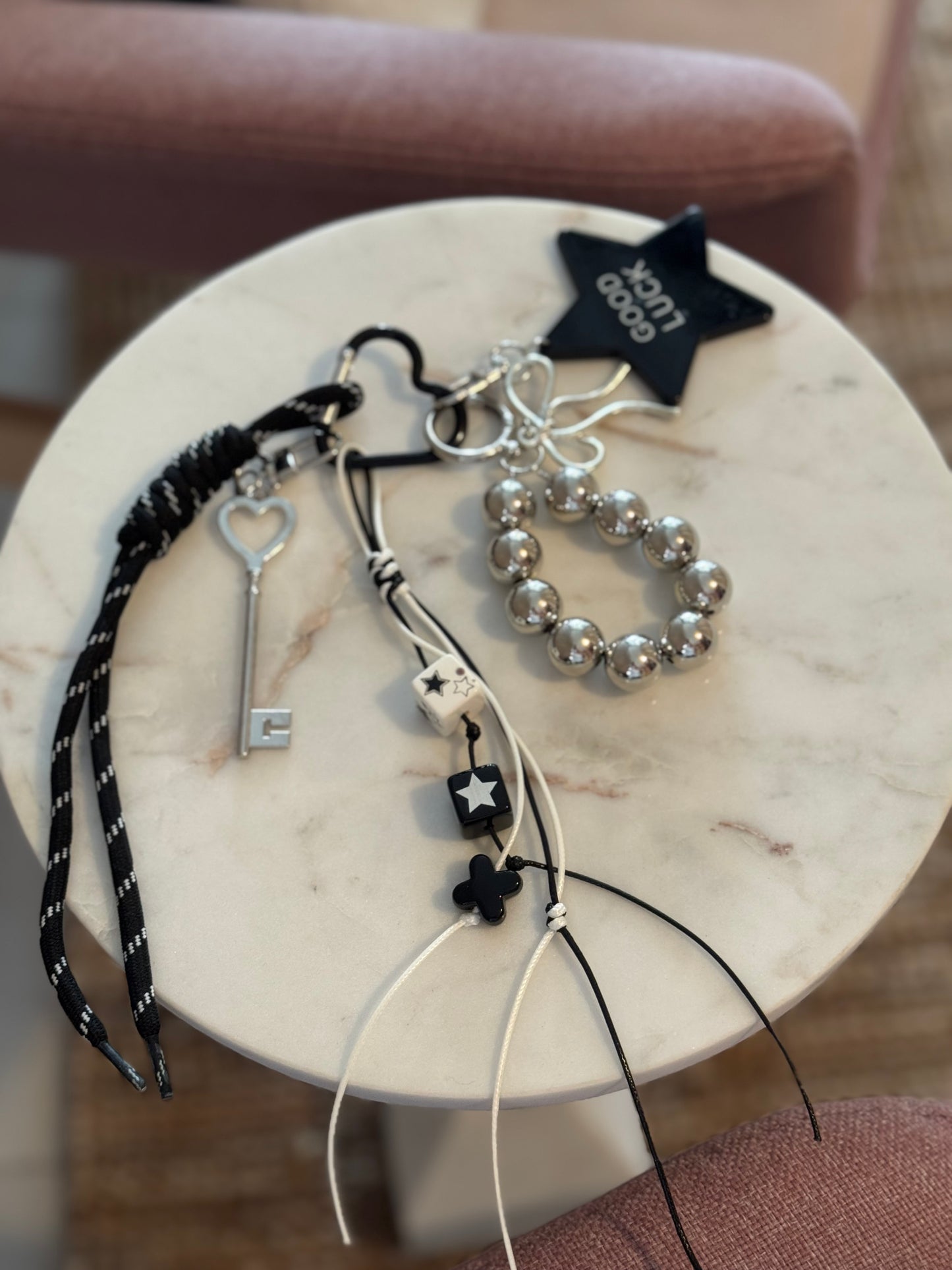 Handbag Key Holder / Mirror Multi Charm