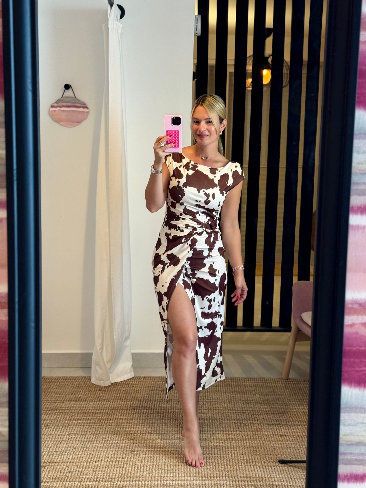 Cow Print Dress