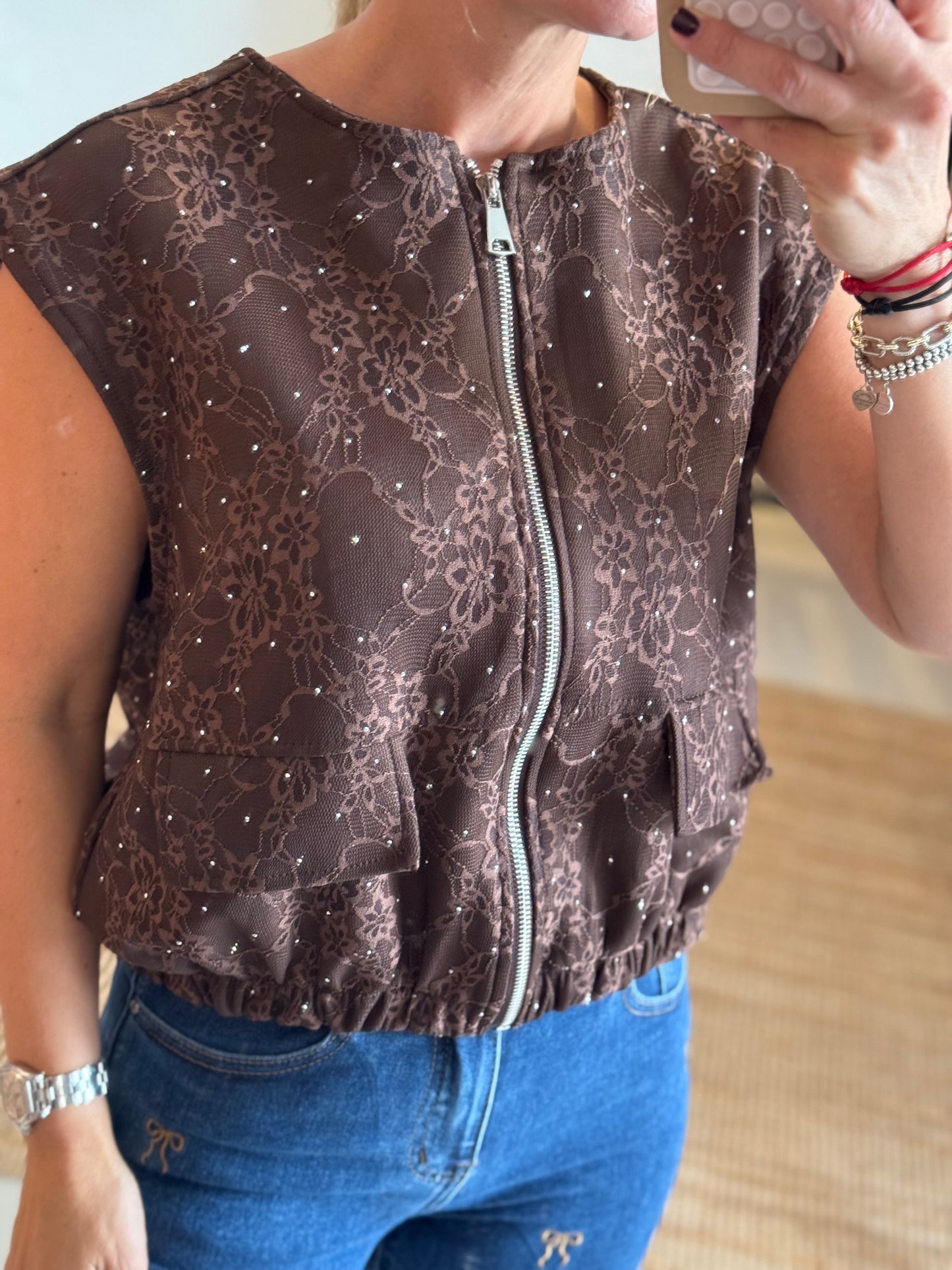 Rhinestones Bomber Vets