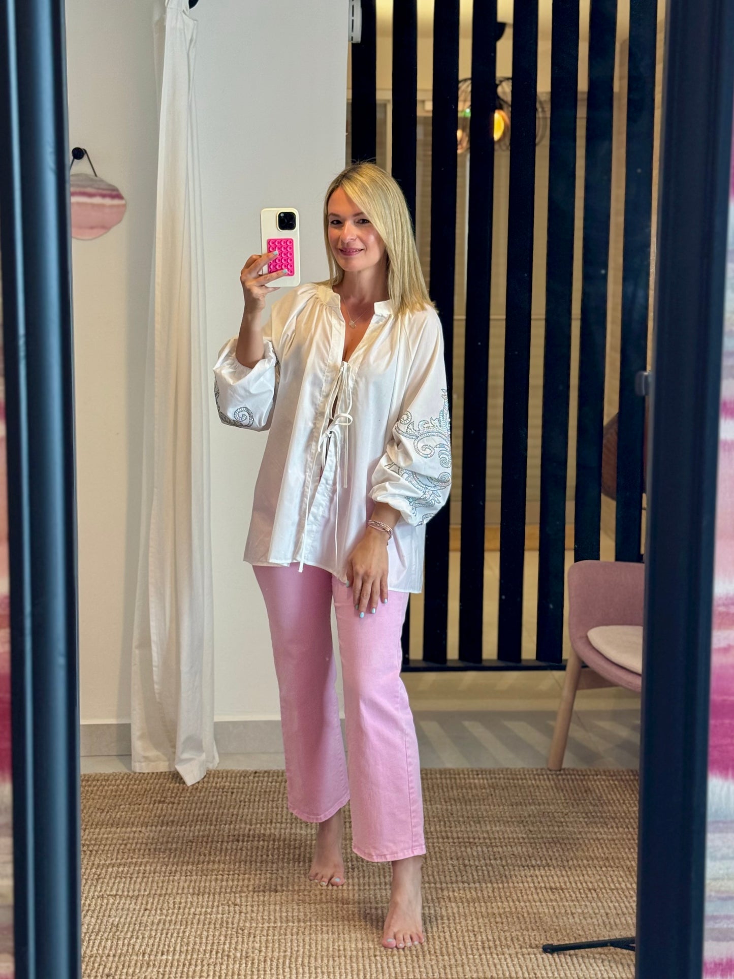 Boho Chic Embellished Blouse