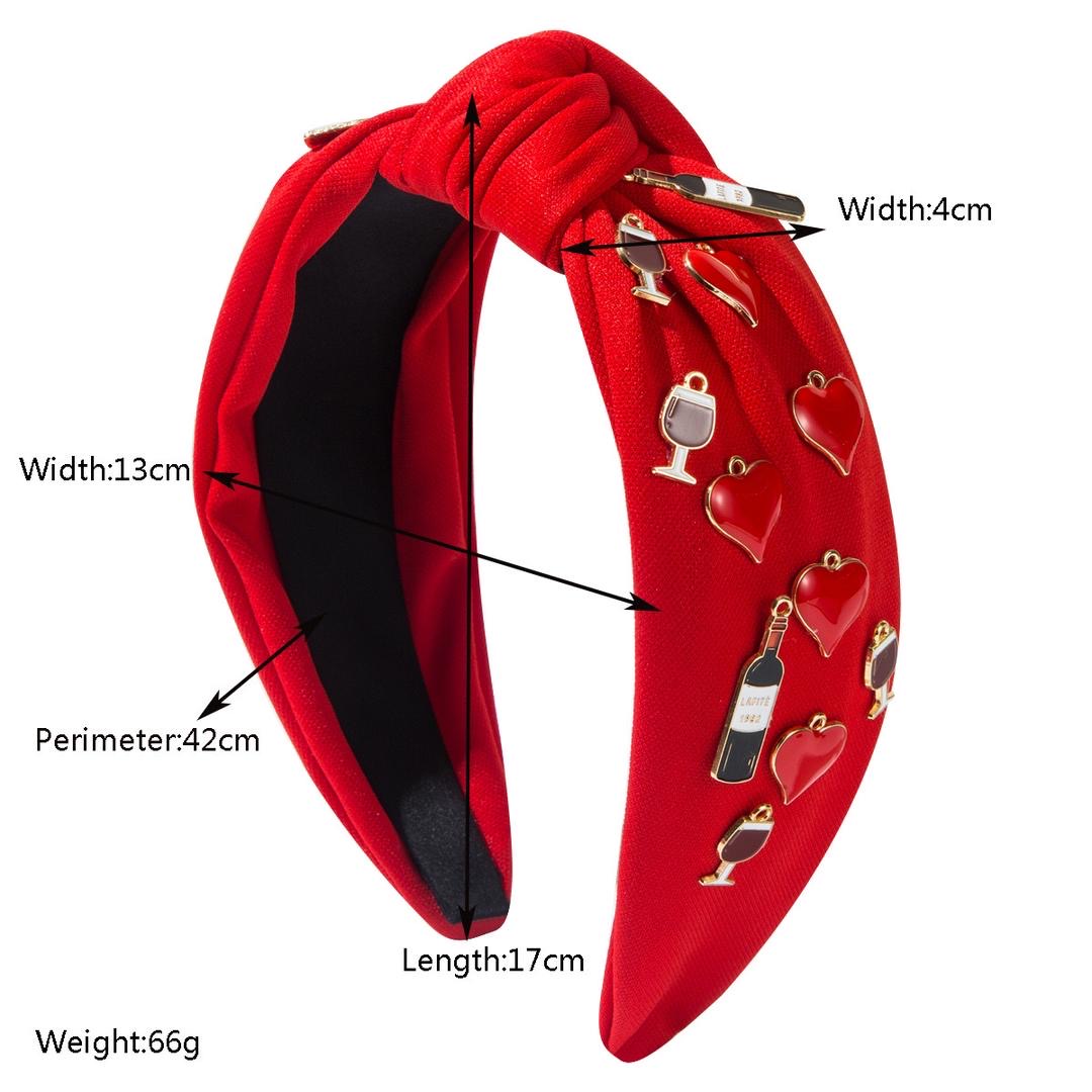 Wine Valentine Headband