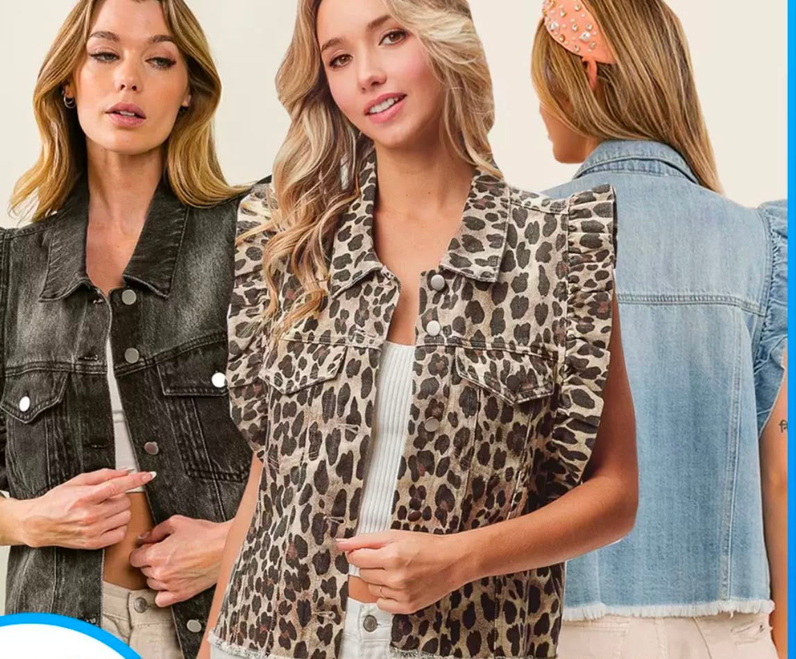 Animal Print Vest