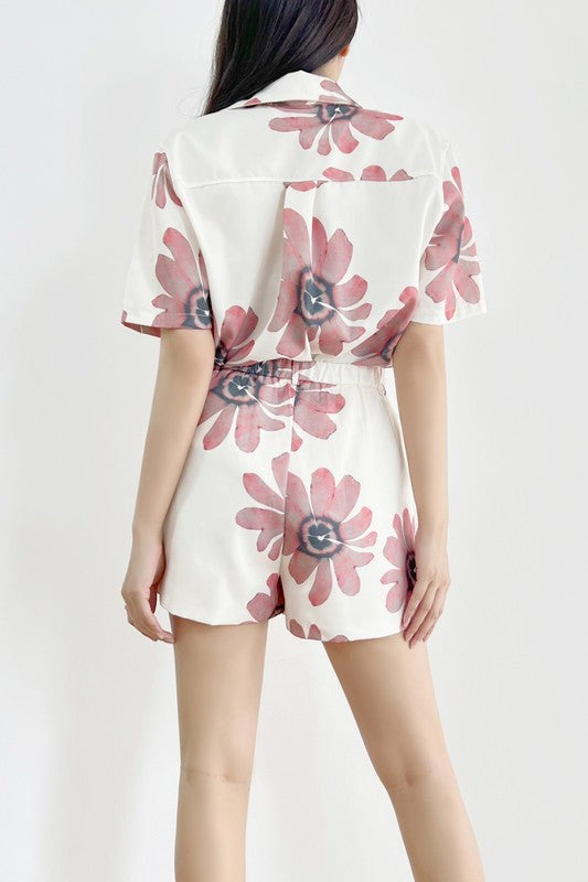 Floral Short Set