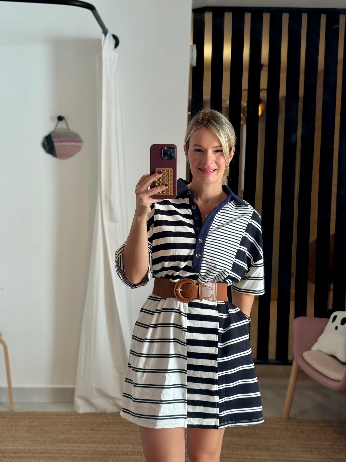 Stripes Sweater Style Dress