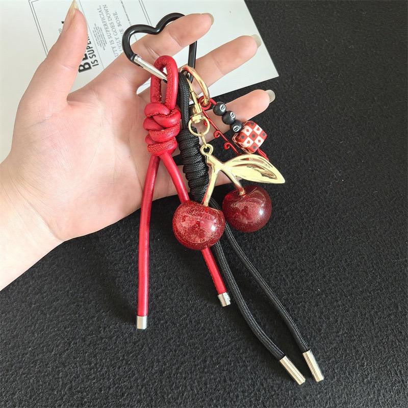 Handbag Key Holder / Red Diece