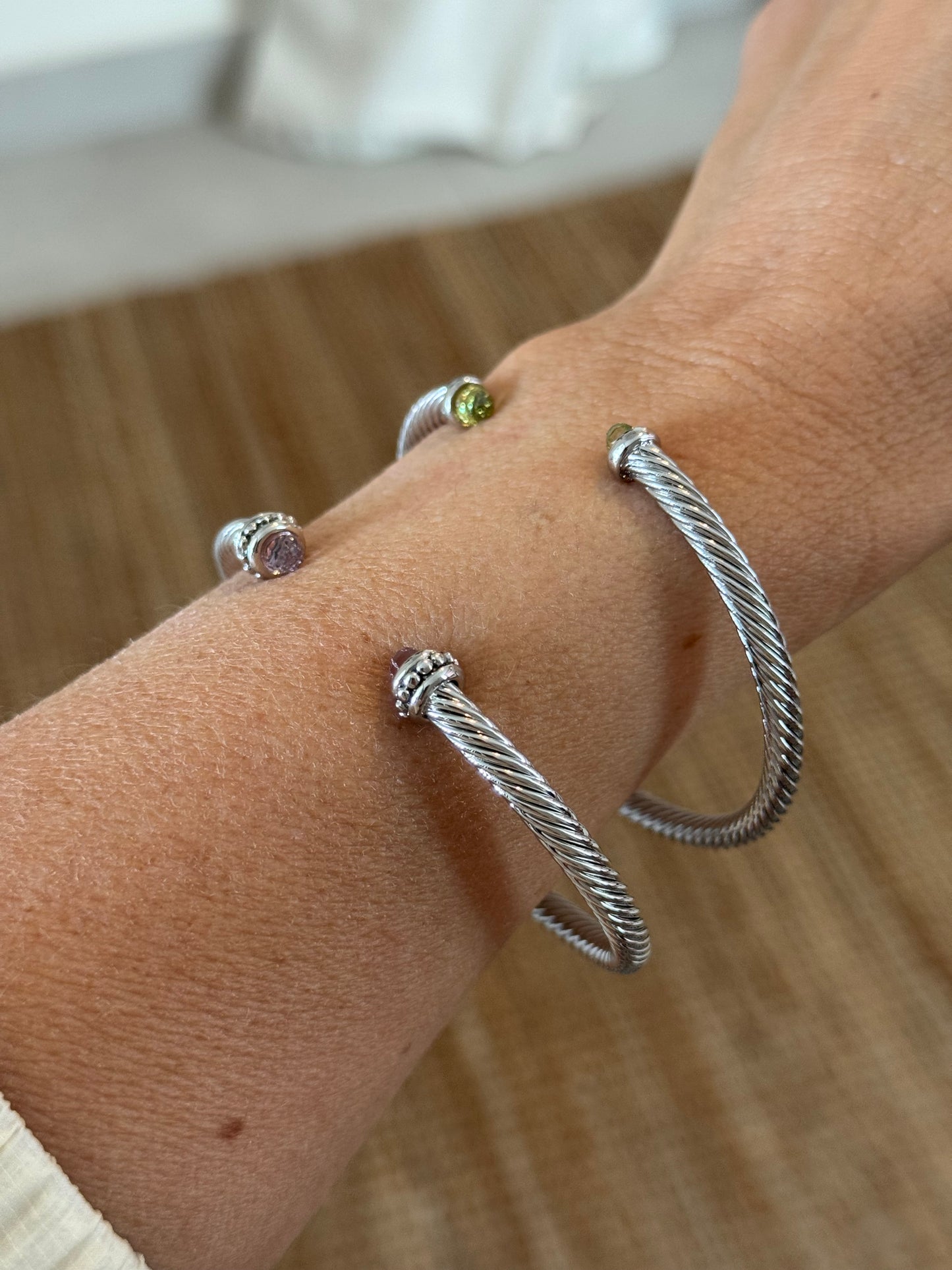 Thin Cable Bracelet