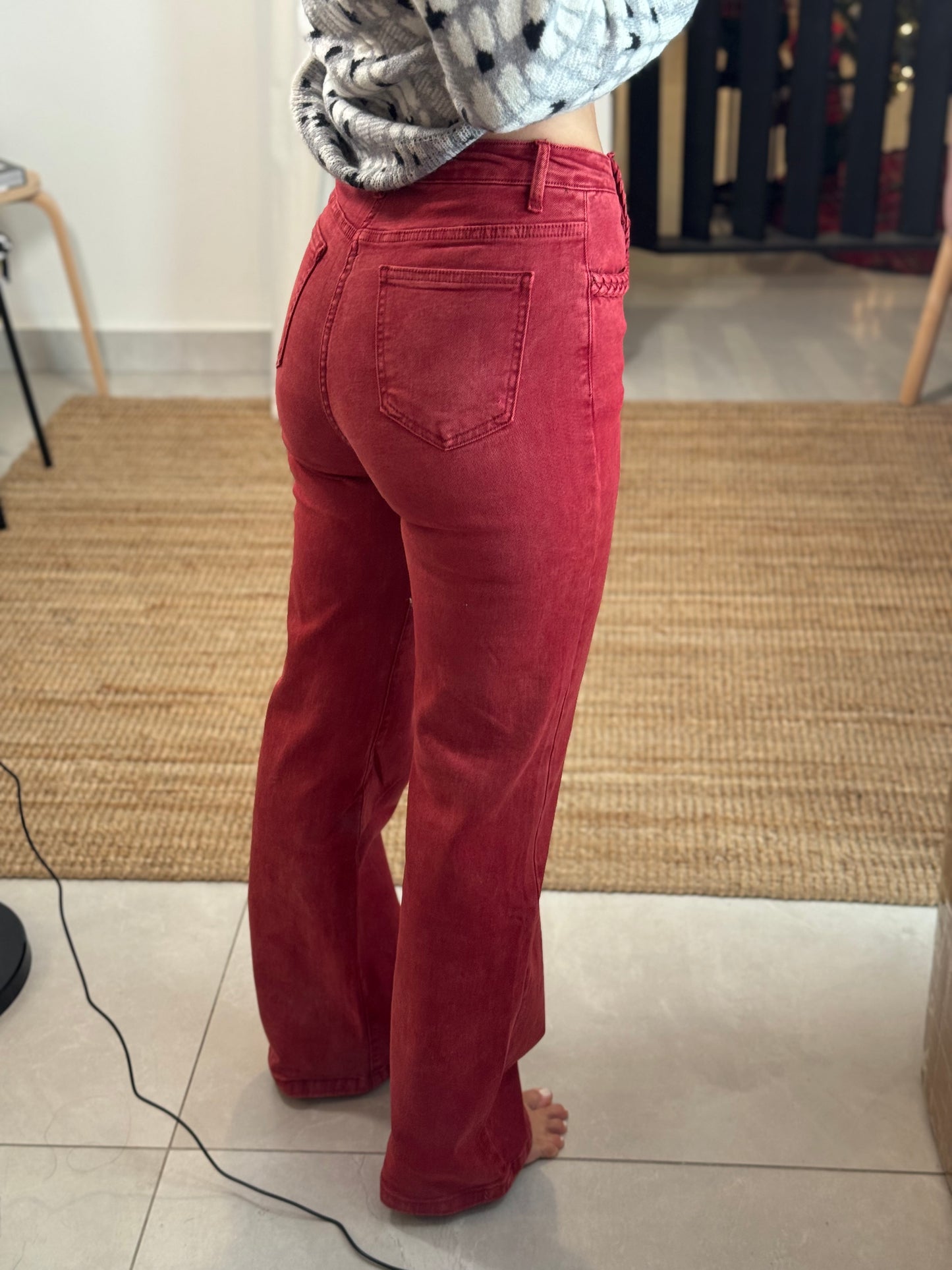 Bordeaux Denim Pant
