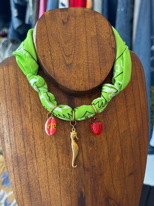 Bandana Charm Necklace