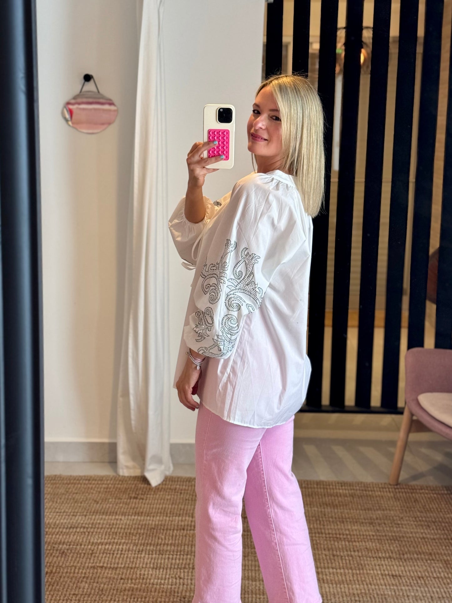 Boho Chic Embellished Blouse