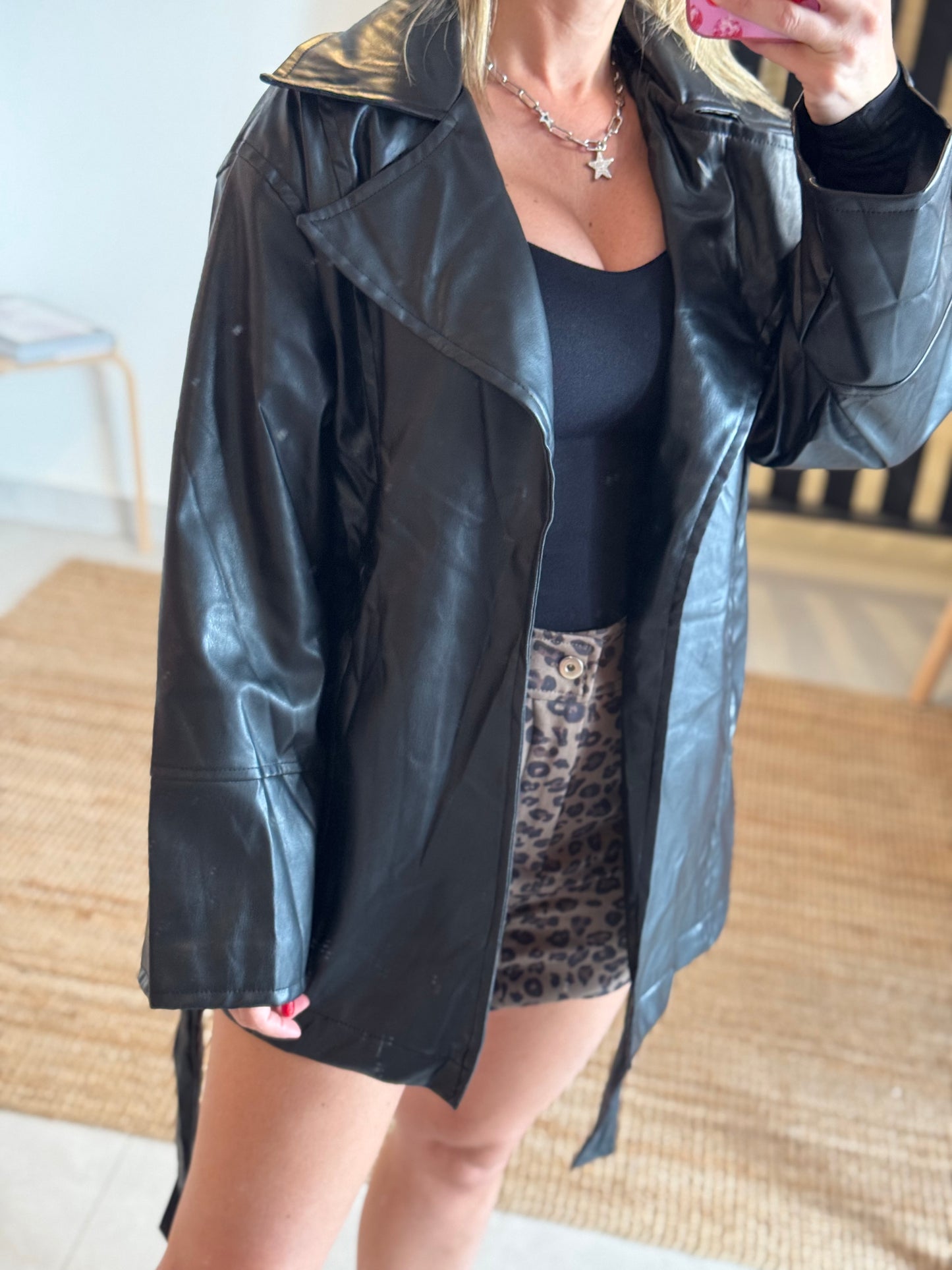 Faux Leather Jacket