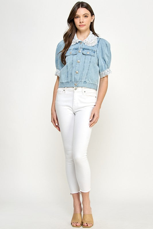 Lace & Denim Jacket