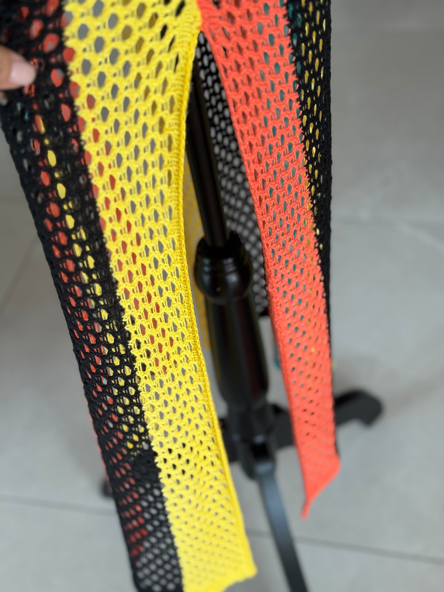 Stripes Long Cover Up