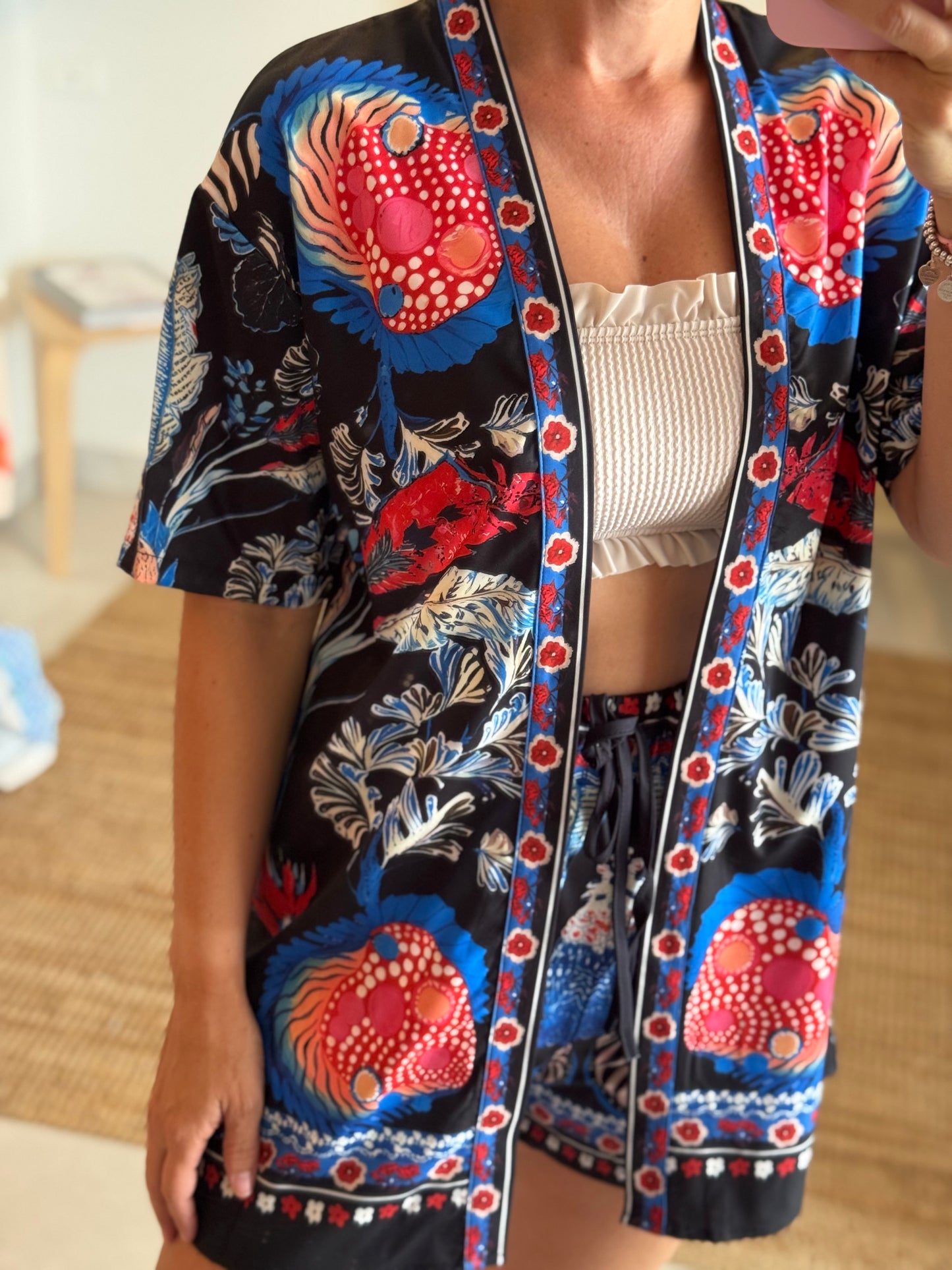 Summer Kimono Short Set