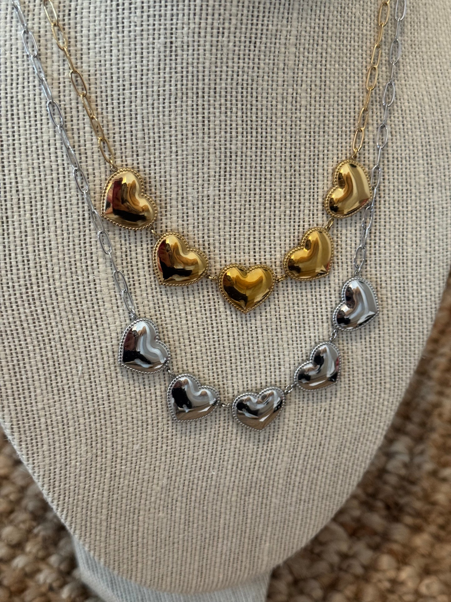 Multi Heart Necklace