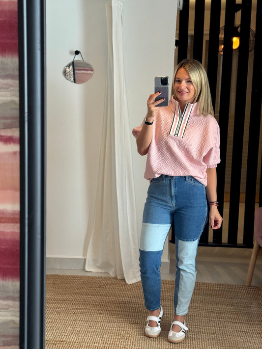 Short Sleeve Sweater Top