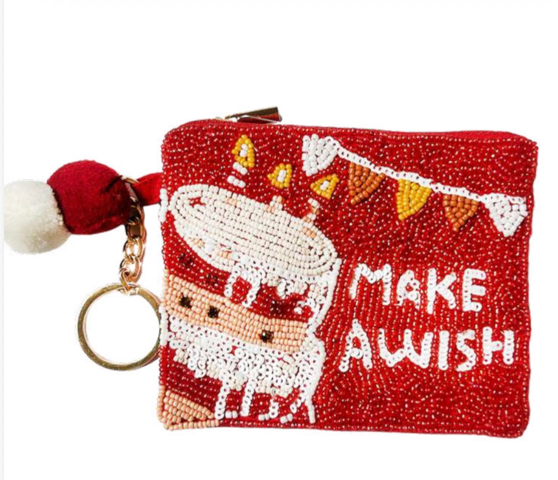 Beaded Coin Mini Pouch