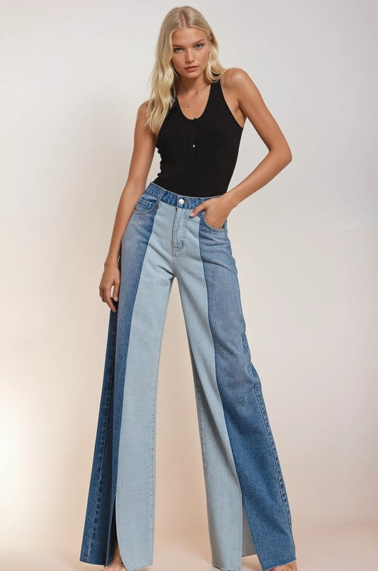 Color Block Jean