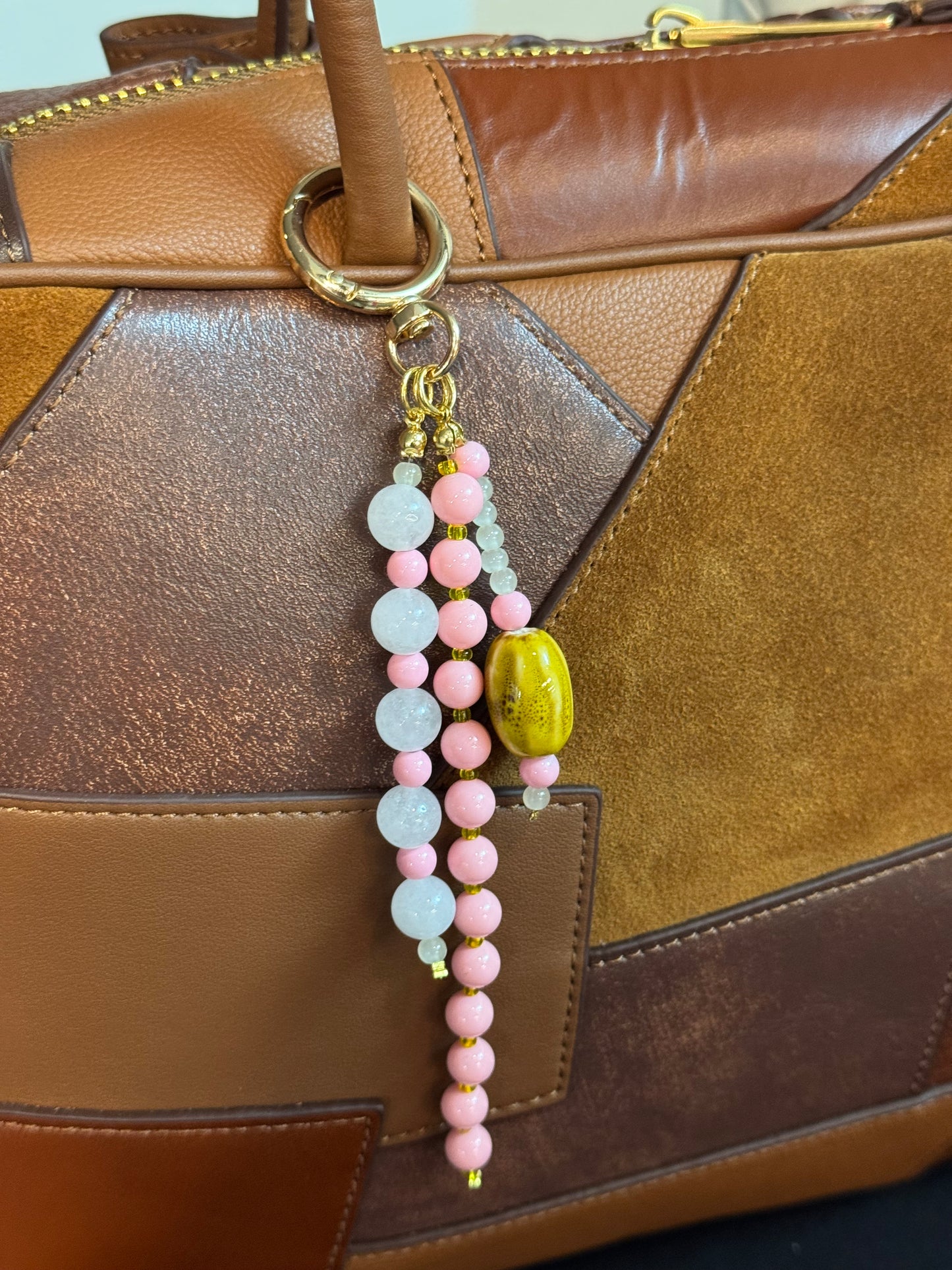 Handbag Key Holder / Multi Beads