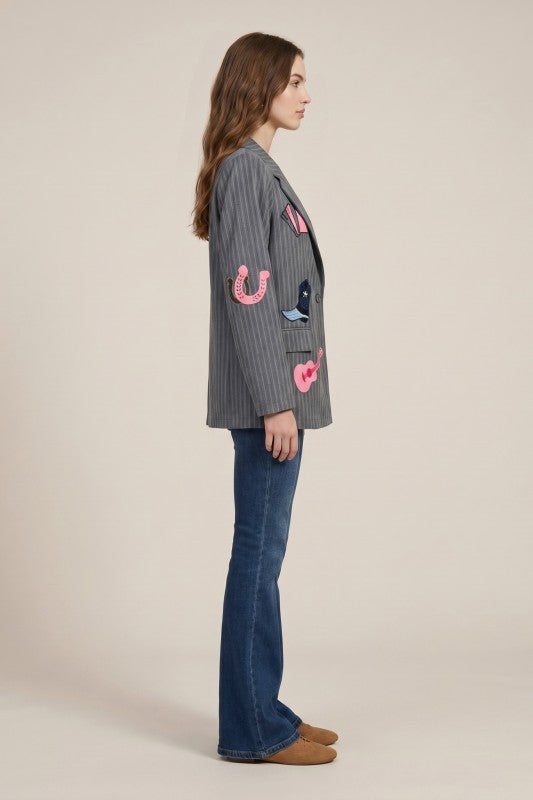 Embroidery Blazer