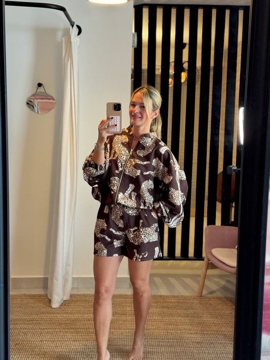 Fall Chocolate Short Set