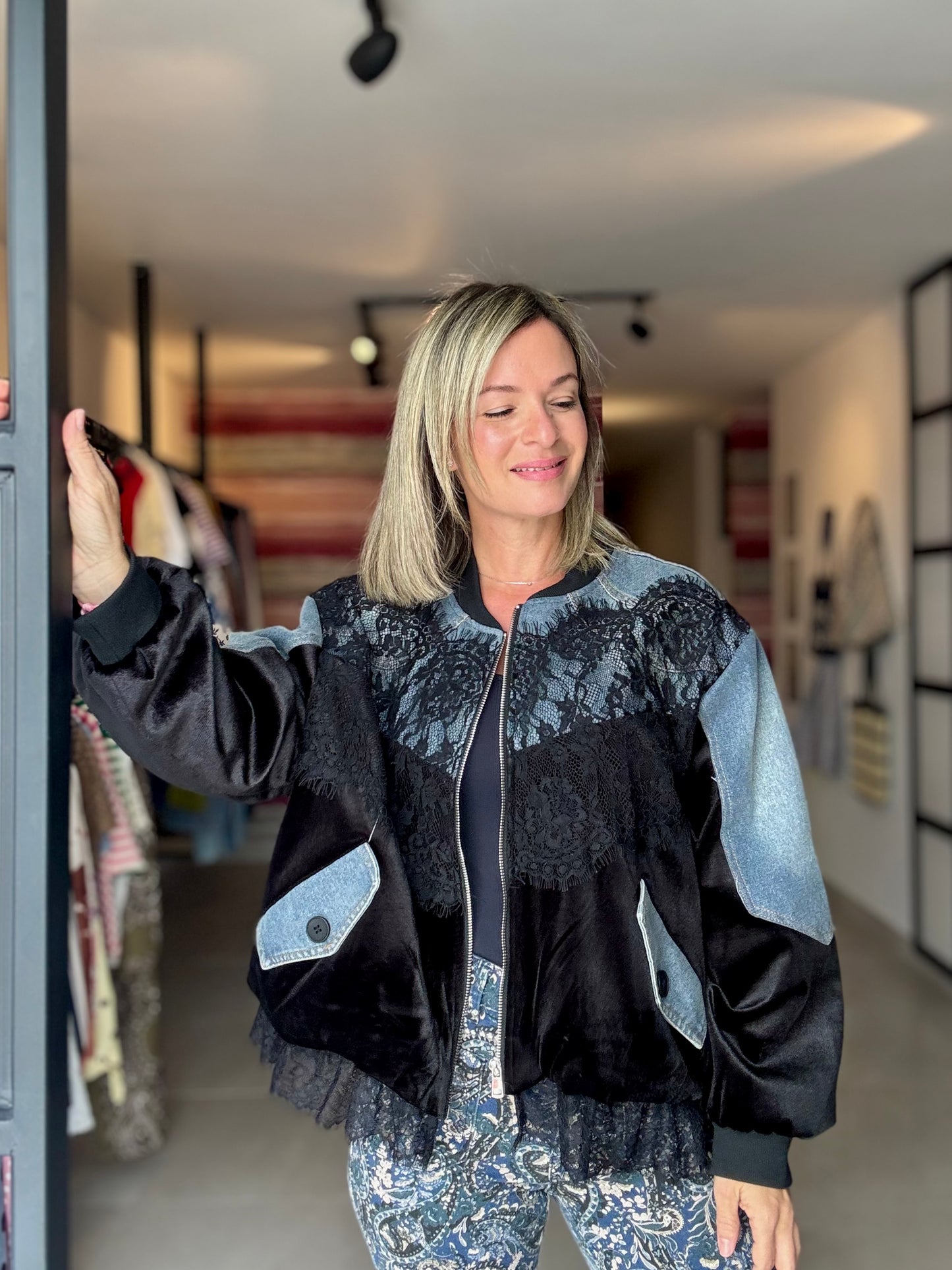 Denim & Lace Jacket