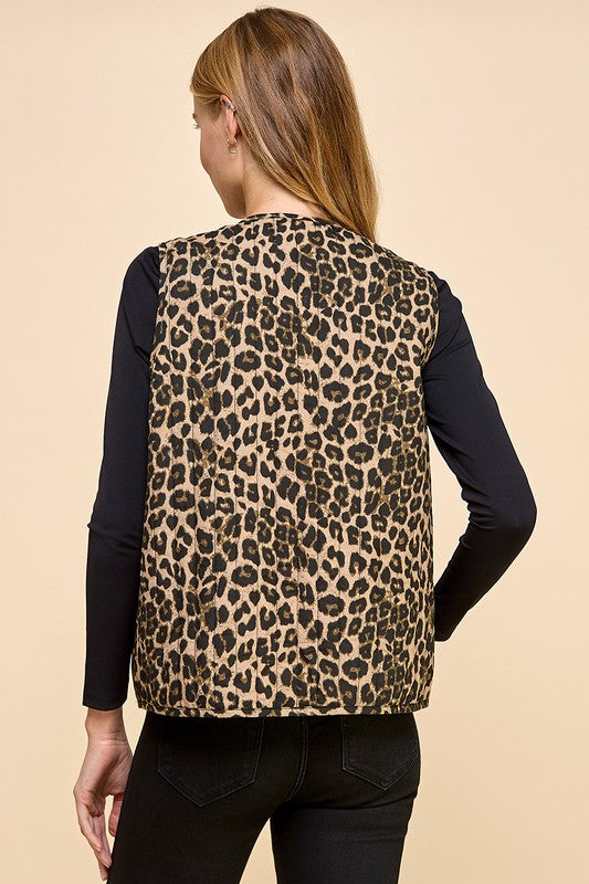 Animal Print Vest