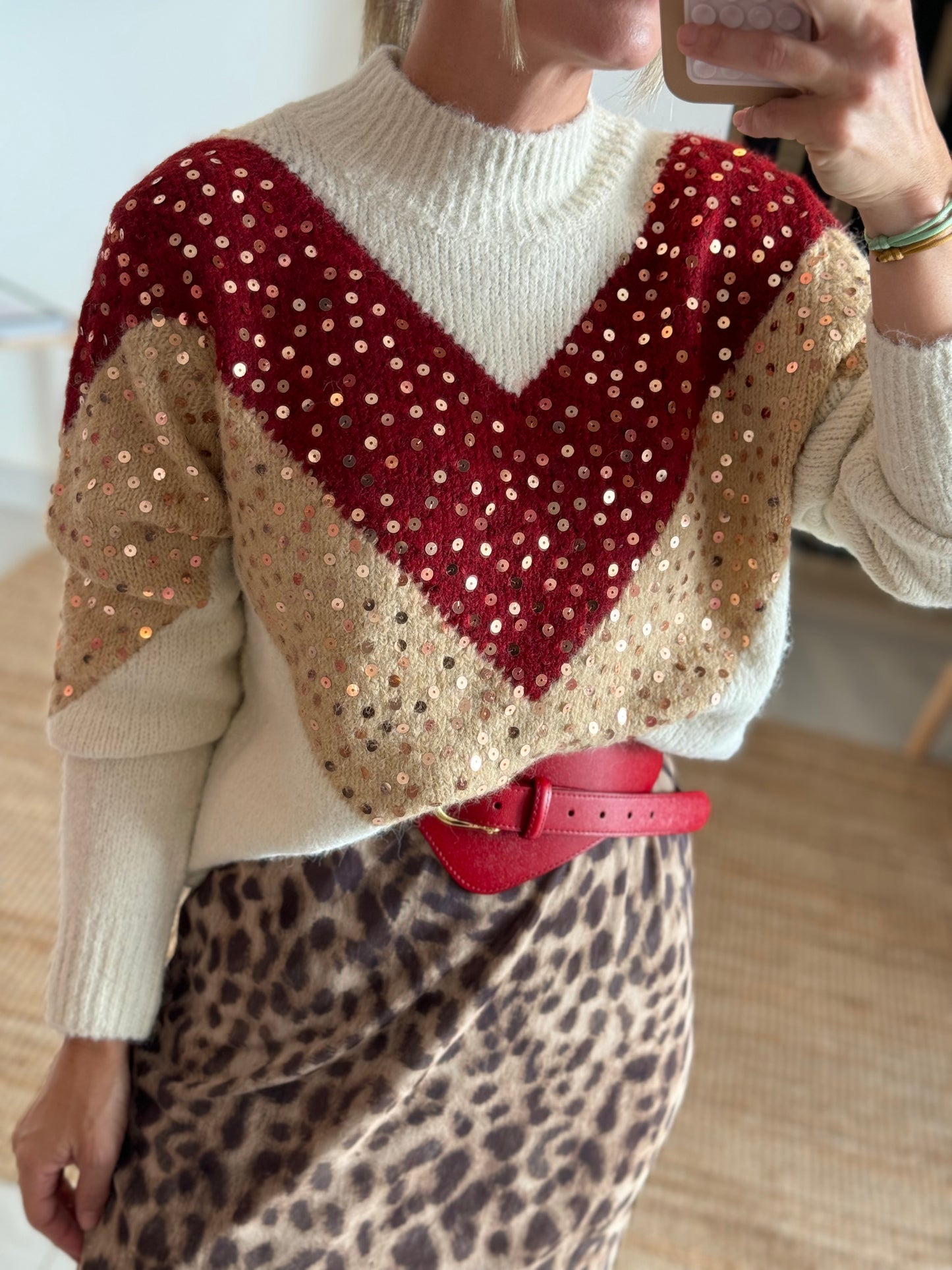 Sequins Knit Sweater