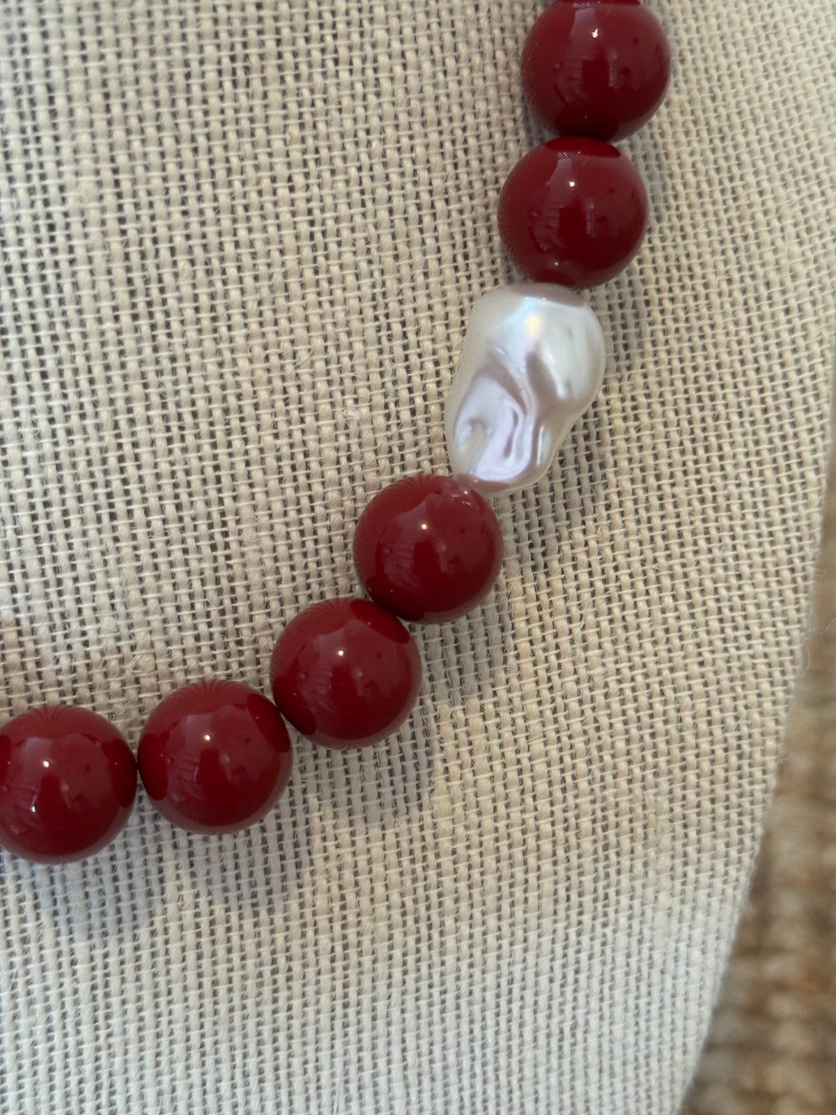 Burgundy Necklace