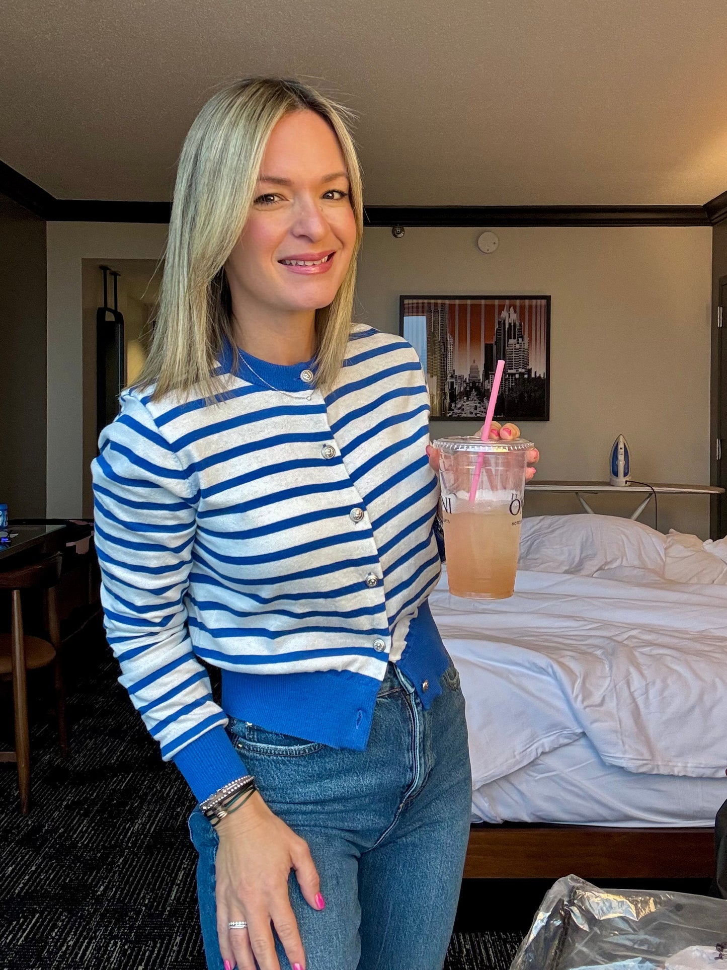 Stripes Cardigan Top