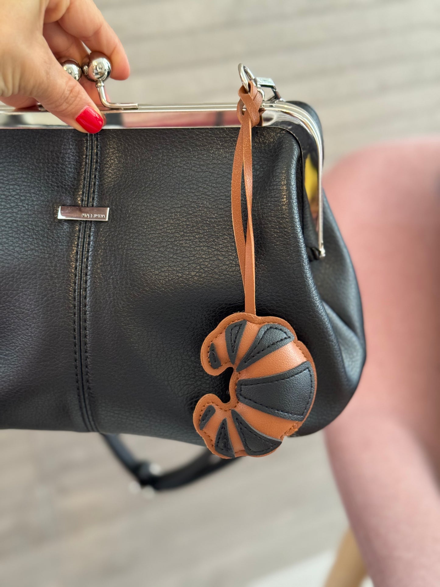 Handbag Key Holder / Croissant