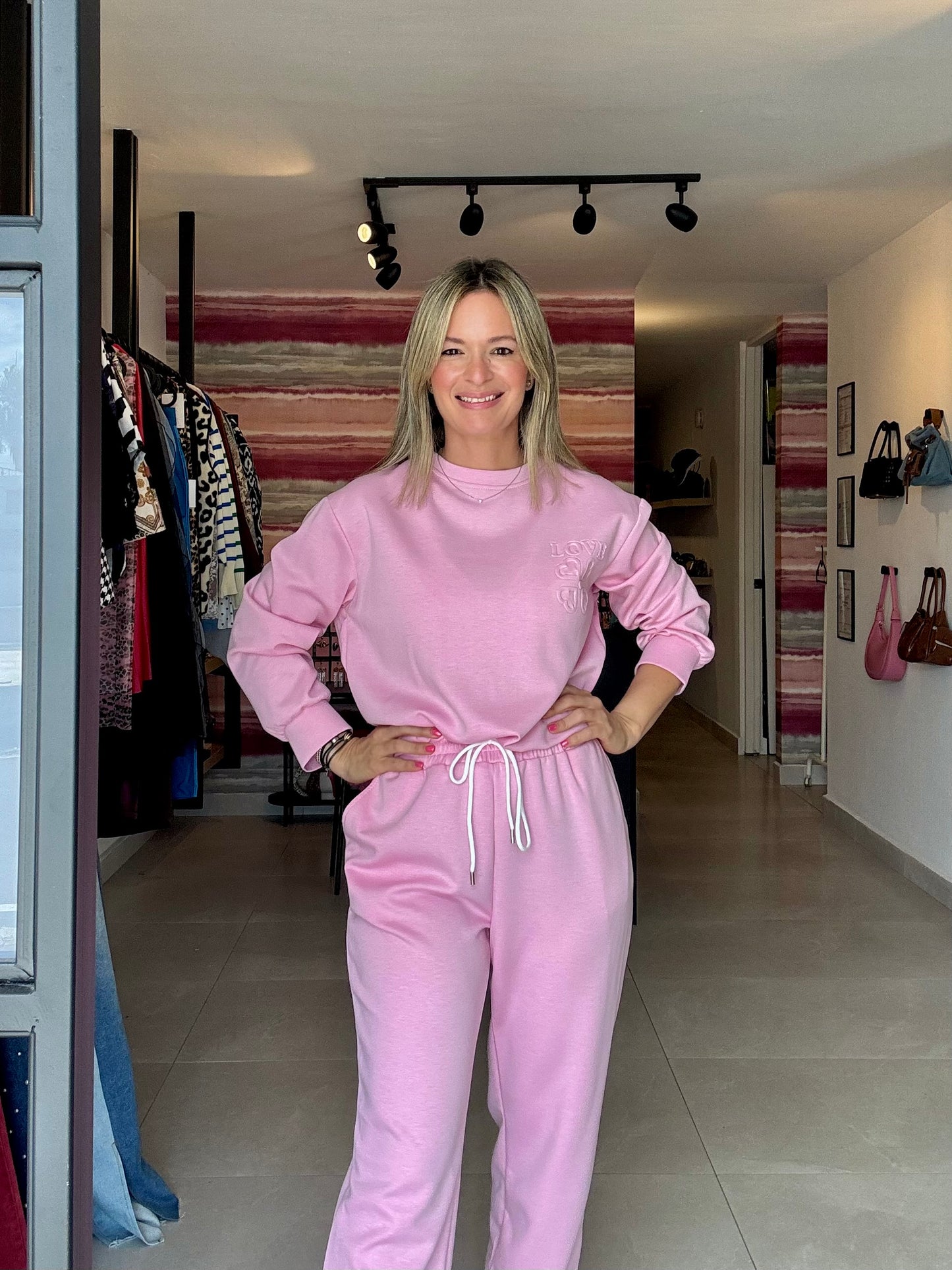 Travel Joger Pink Set