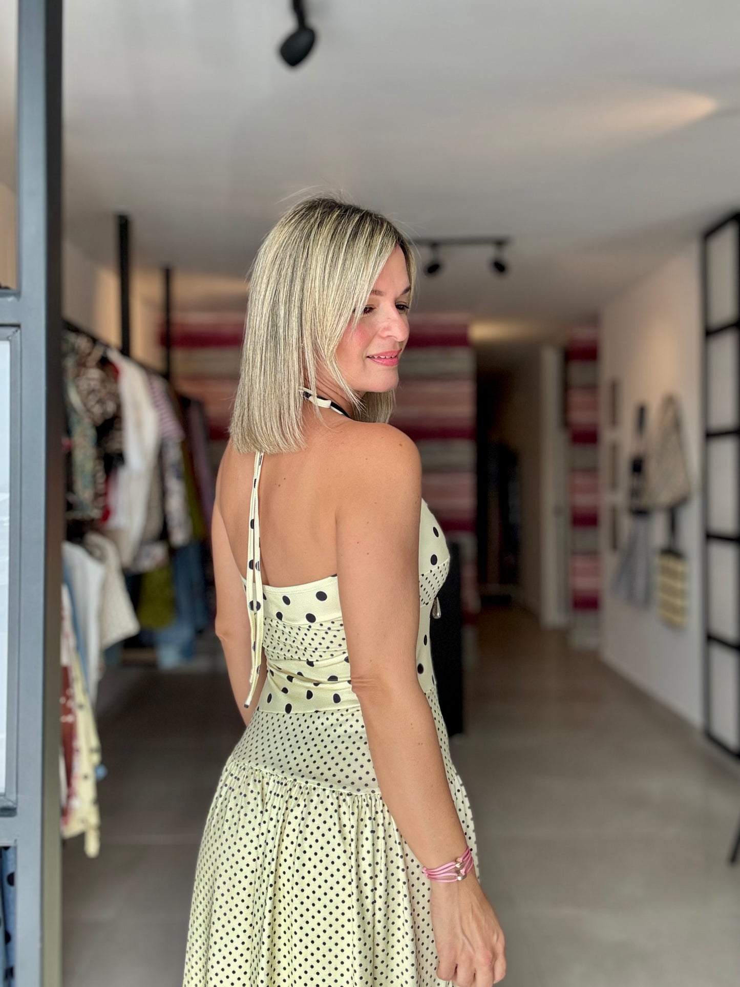 Halter Polka Dot Dress