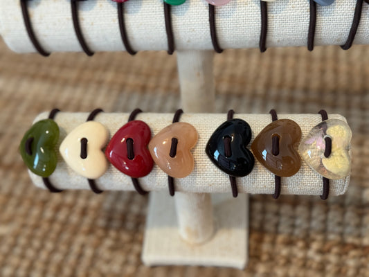 Chunky Heart Hair Tie