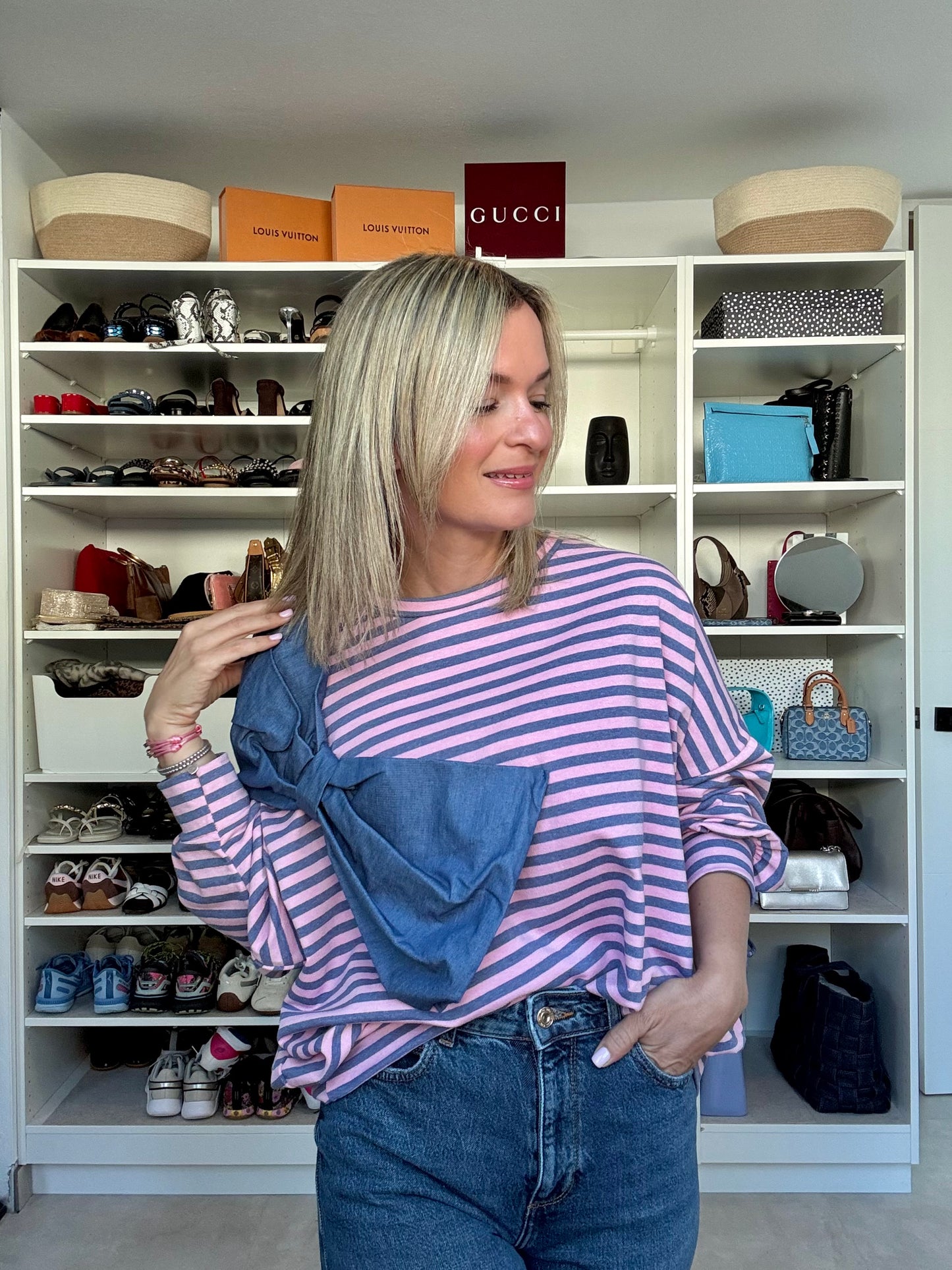 Statement Bow Sweater Top