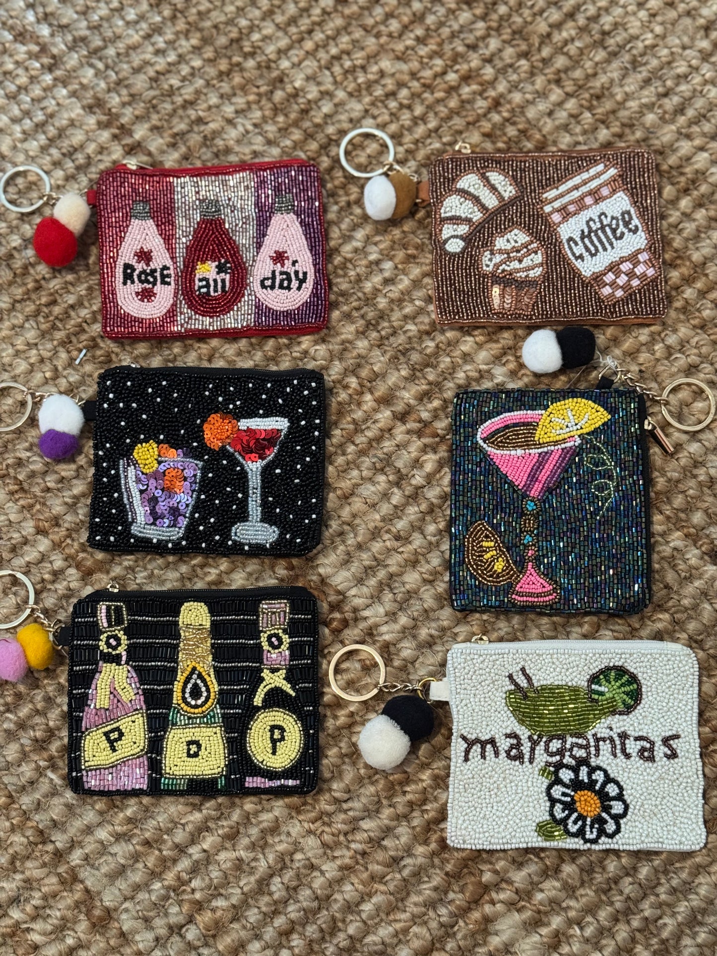 Beaded Coin Mini Pouch