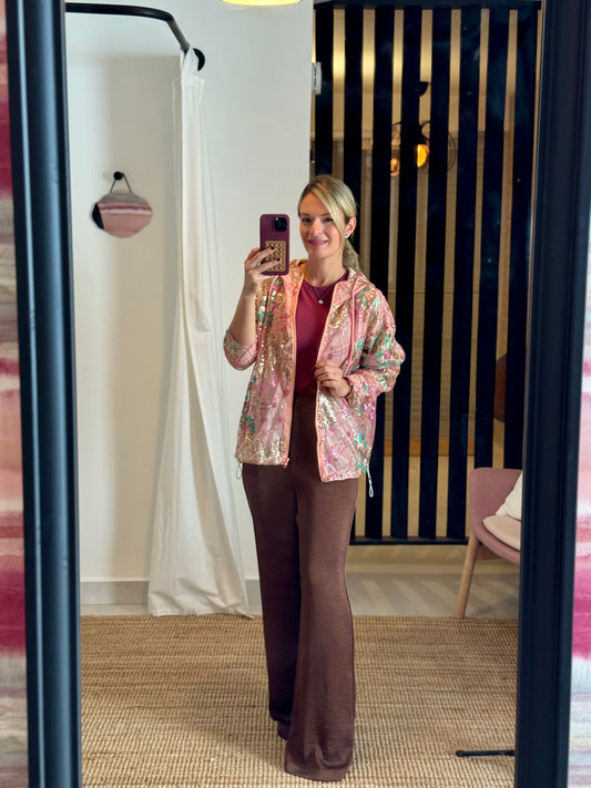 Sequins Hoodie Jacket