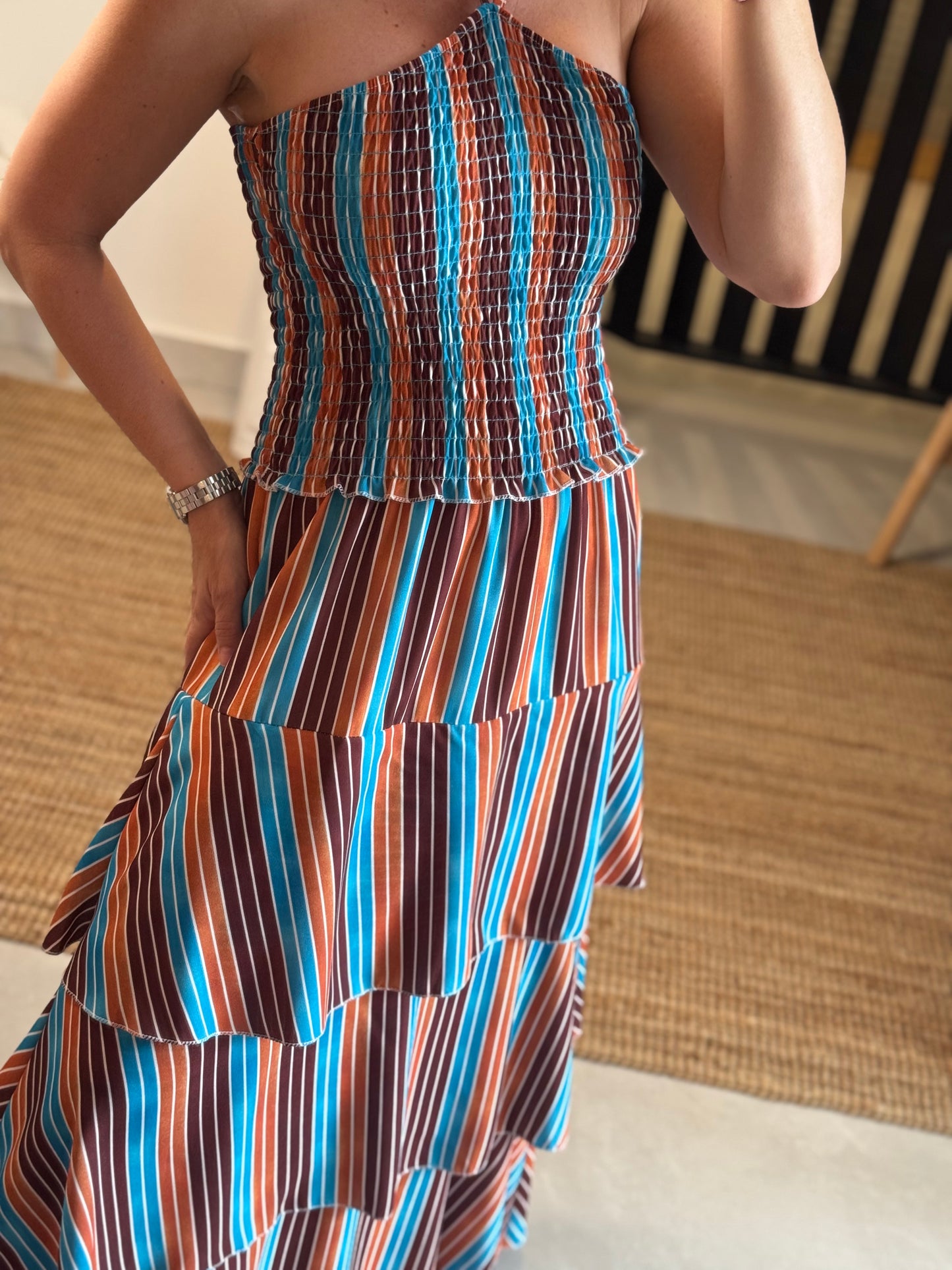 Stripes Halter Dress