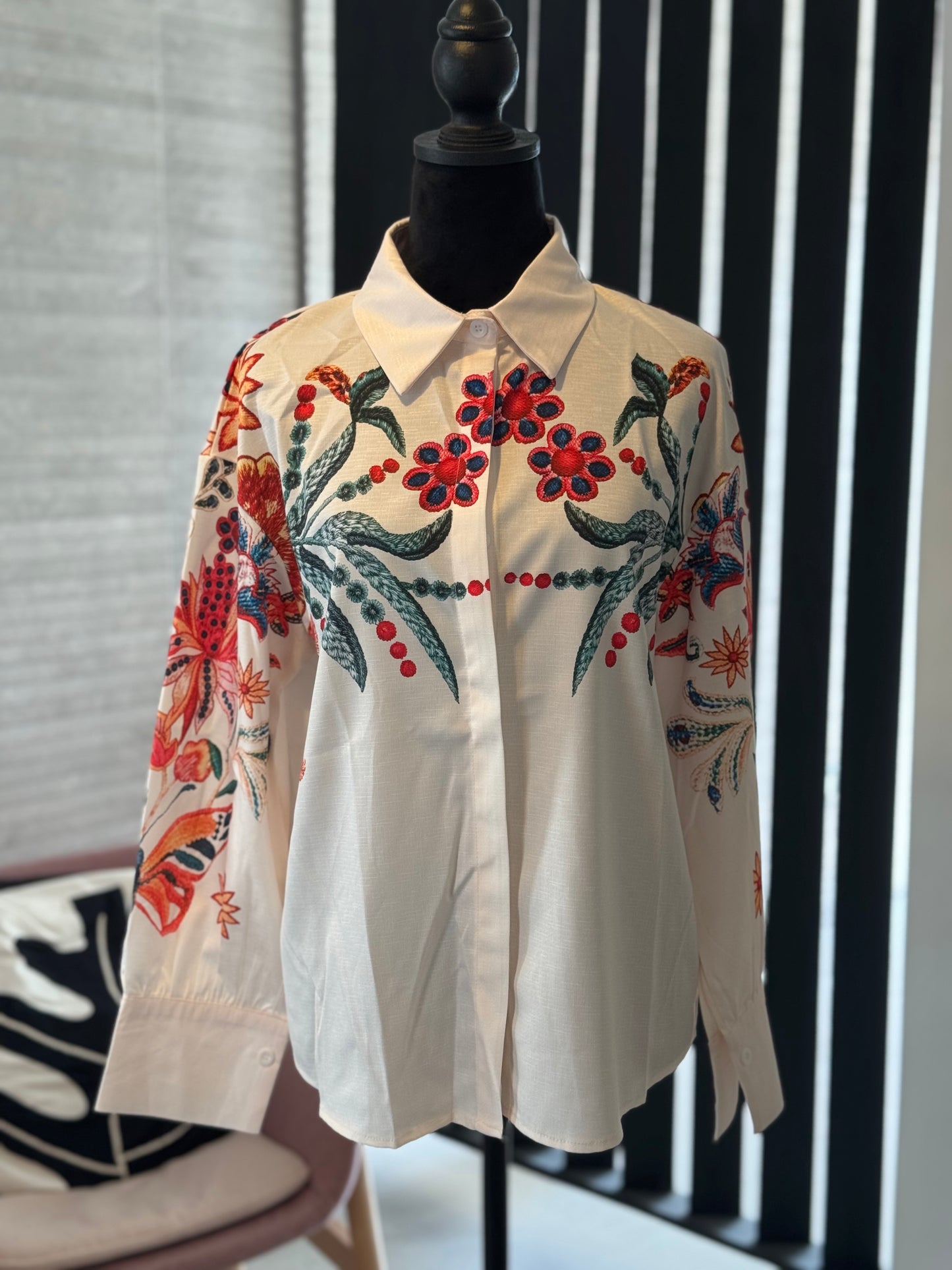Flower Long Sleeve Top